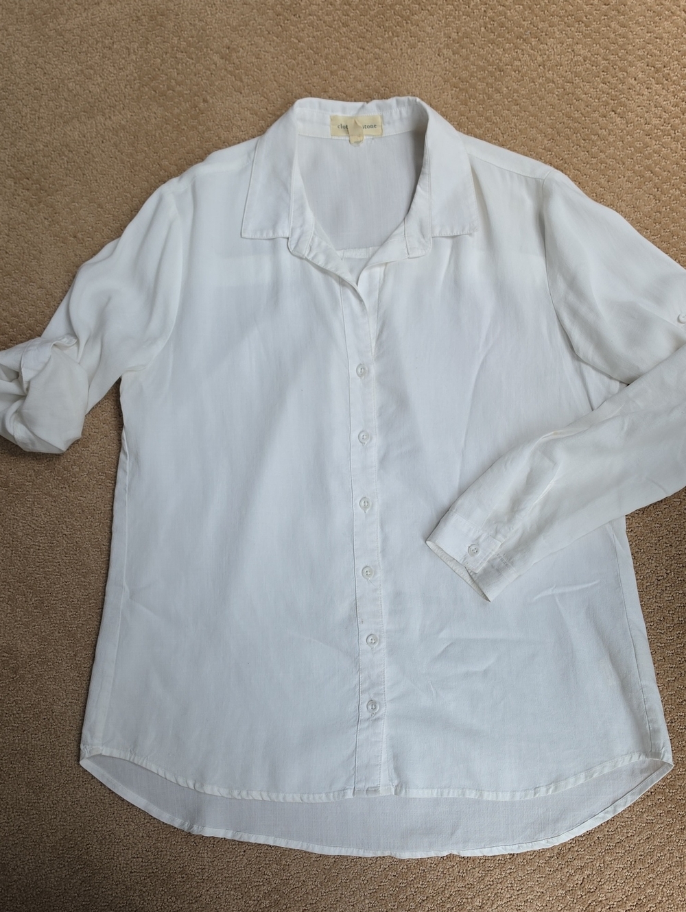 Cloth & Stone Classic White Button-Up Shirt